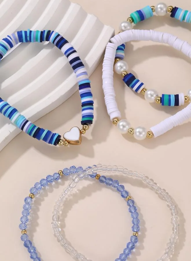 Take Two  Pack of 6 - Beaded Bracelet for Women | Best Price UAE