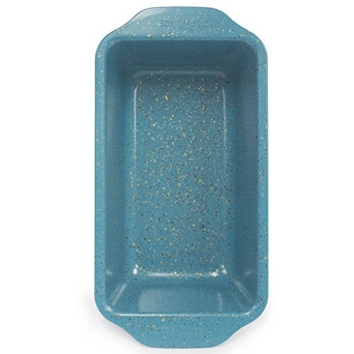 casaWare Loaf Pan 9 x 5-Inch Ceramic Coated Non-Stick, Blue Granite, standard - Image 2