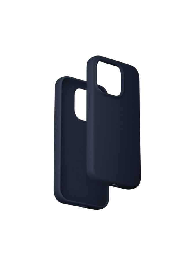 VENTION Liquid Silicone Case for iPhone 15 Pro with MagSafe Midnight Blue - Image 1