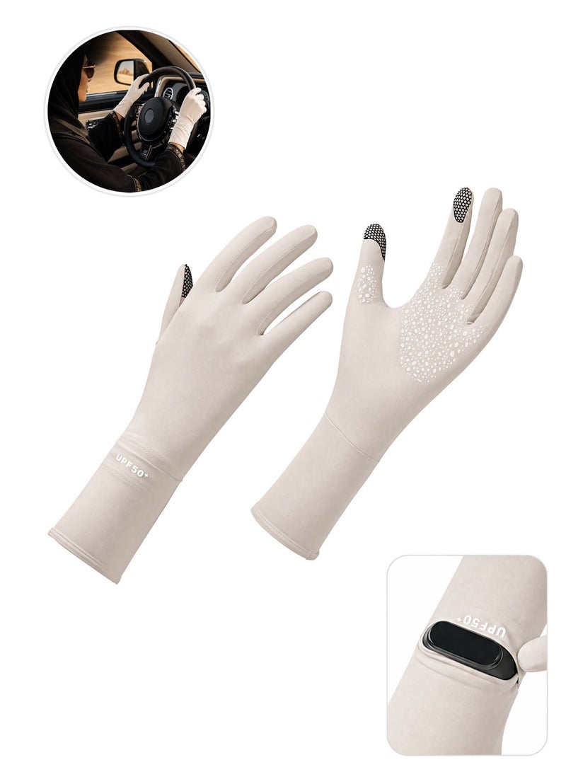 Women Driving Gloves UV Protection UPF 50+ Sun Protection Gloves for Car, Touch Screen Summer Gloves with Anti Slip Grip, Breathable Cooling Gloves for Women Drivers - Image 1