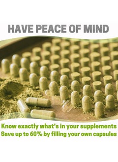 XPRS Nutra Size 00 Empty Capsules - 1000 Count Empty Vegan Capsules - Vegetarian Empty Pill Capsules- DIY Vegetable Capsule Filling- Veggie Pill Capsules Empty Caps (Sage Green)  - Image 3