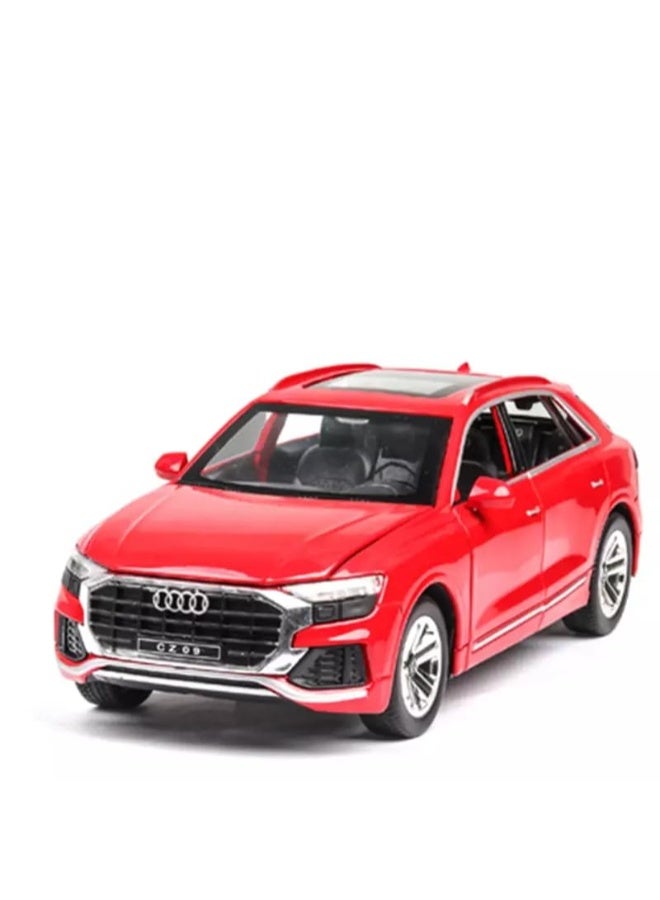 تشي زي محاكاة بمقياس 1:32 لسيارة أودي Q8 المعدنية المصبوبة القابلة للسحب للخلف للأطفال، أفضل هدايا الألعاب للأطفال الأولاد - Image 1