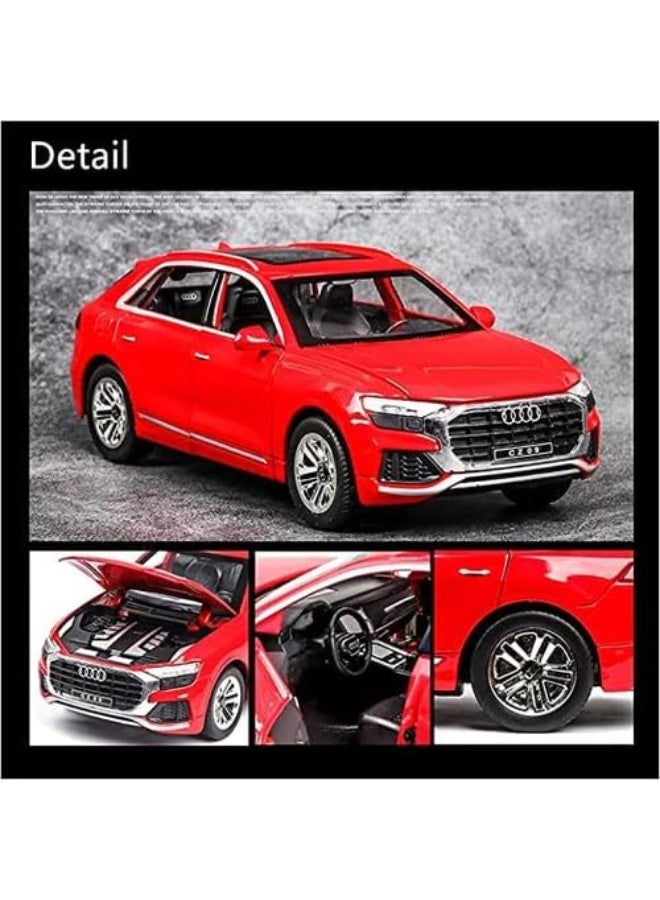تشي زي محاكاة بمقياس 1:32 لسيارة أودي Q8 المعدنية المصبوبة القابلة للسحب للخلف للأطفال، أفضل هدايا الألعاب للأطفال الأولاد - Image 3