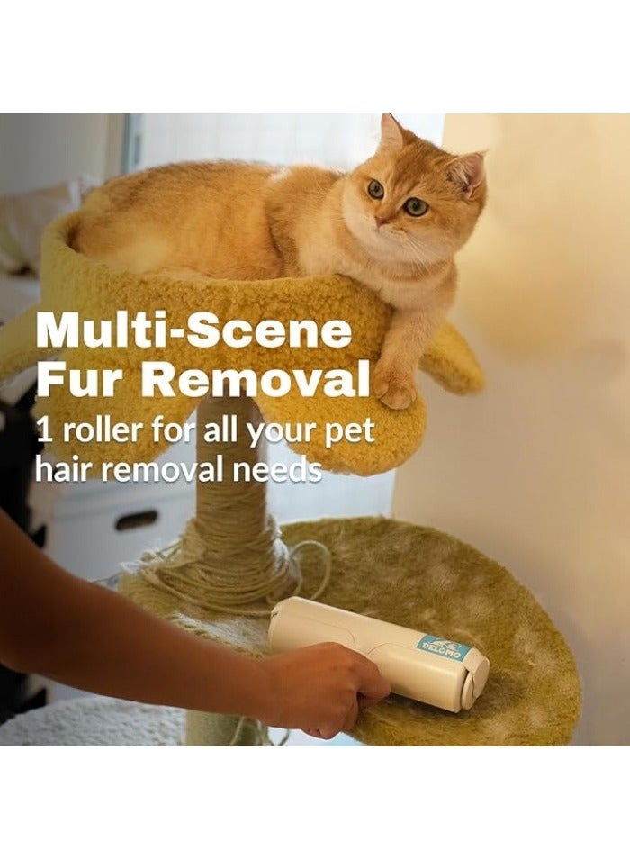 Pet Hair Remover - Lint Roller for Pet Hair - Cat hair Remover for Couch, Furniture, Carpet, Car Seat, Reusable Roller with Self-Cleaning Base - Upgraded Animal Fur Removal Tool - Image 5