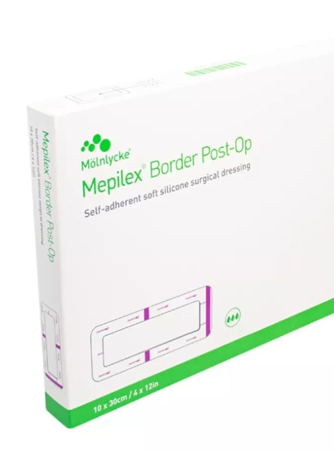 Mybelex plasters, size 30*10 cm, for difficult wounds, waterproof (box: ten pieces)
