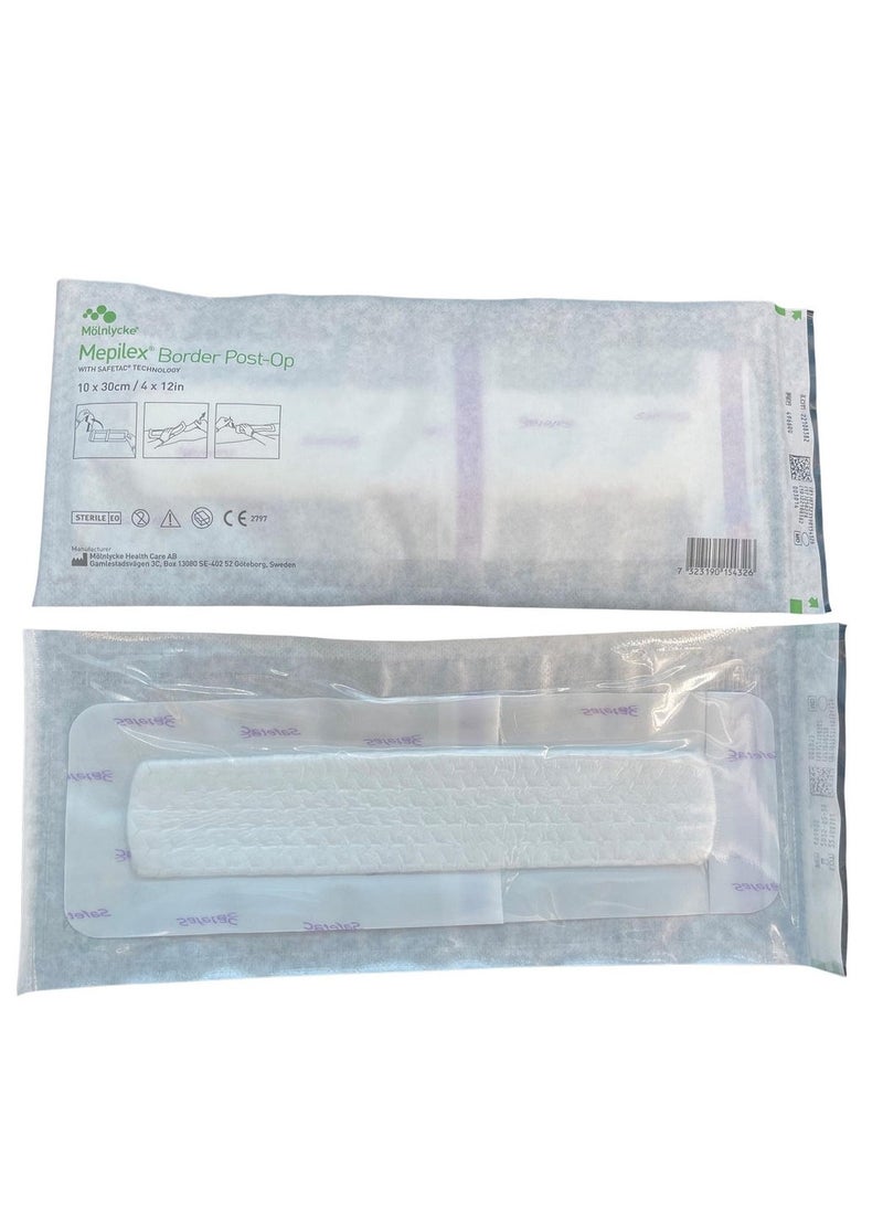 Mybelex plasters, size 30*10 cm, for difficult wounds, waterproof (box: ten pieces)