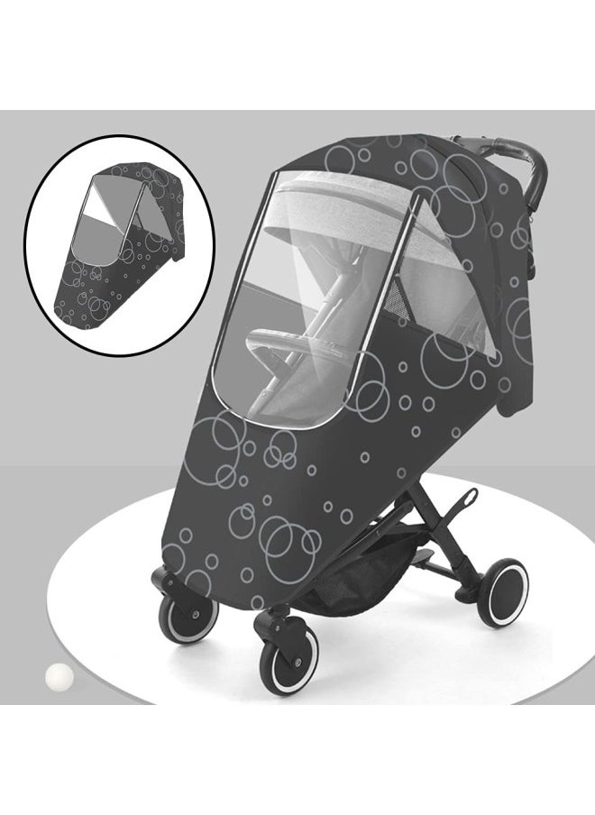 silvercnc - Universal Baby Stroller Raincover Pushchair Pram Buggy Waterproof Breathable Rain Cover Outdoor Travel Weather Shield - Blue - Image 1