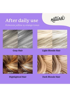 Naturel Naturel Toning Purple Shampoo And Conditioner Bar Set With Biotin For Blonde Or Grey Hair Shampoo Bar And Conditioner Bar For Blonde Or Grey Hair Vegan And Cruelty Free Zero Waste Made In Usa  - Image 3