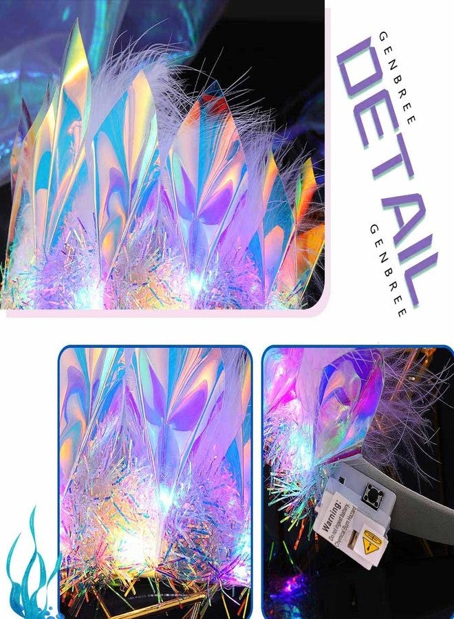 GENBREE Light Up Headband Glowing Crown and Tiara LED Hair Accessories for Women - Image 4