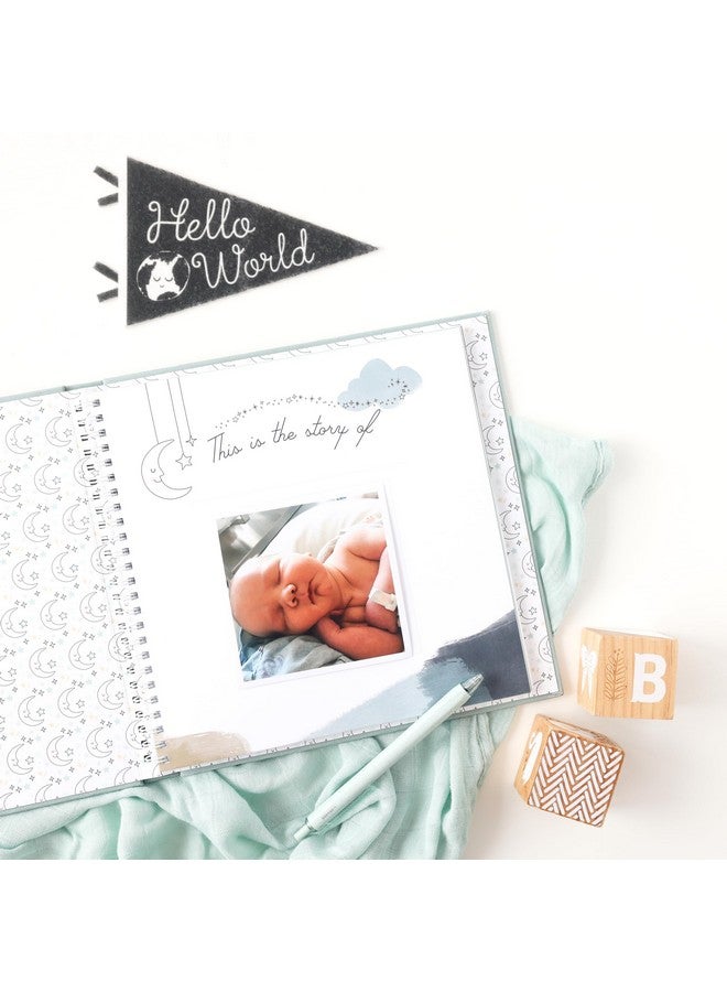 Lucy Darling Baby Memory Book - Celestial Skies | Luxury Baby First Year Book & Photo Album | Gender Neutral Keepsake Journal for Milestones, Memories & Photos | Thoughtful Pregnancy Gift - Image 3