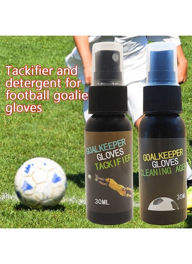 Aikanbo Goalkeeper Gloves Cleaning Agent And Tackifier，Goalkeeper Glove Grip Spray and Glue Remover Spray for Match Goalkeeper Gloves  - Image 2