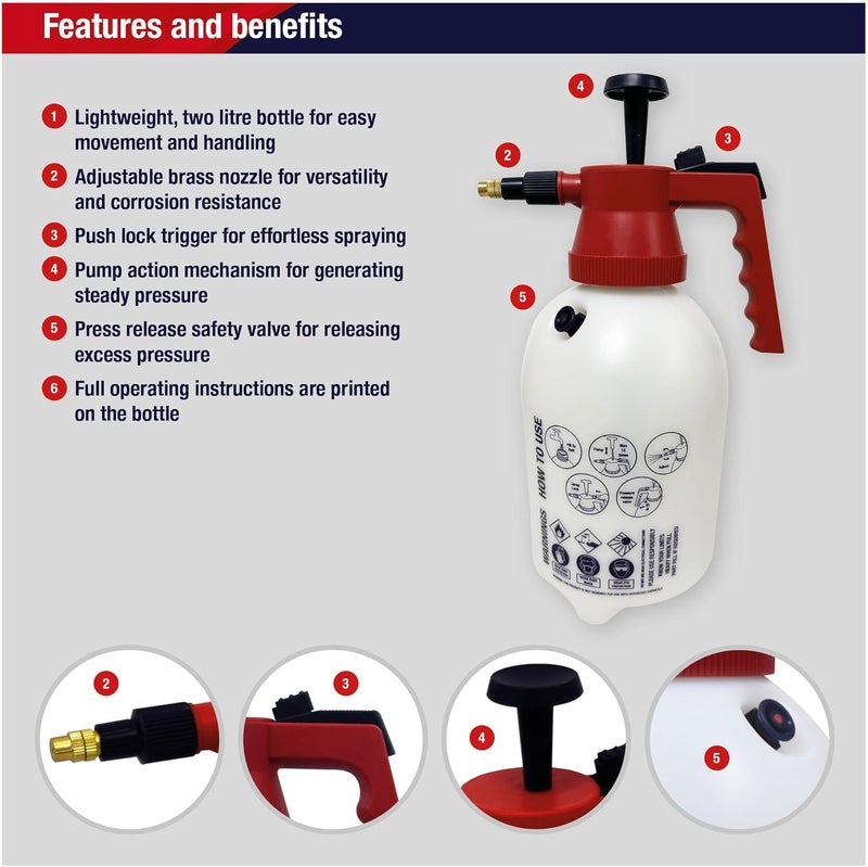 Spear  Jackson Pump Action Pressure Sprayer - Image 2