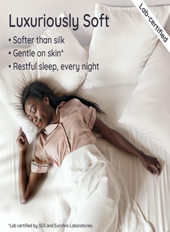 Bambaw Queen Size Fitted Sheet Only, 100% Viscose Derived from Bamboo Fitted Sheet Queen Size, 16’’ Deep Pocket Fitted Queen Sheet Only, Breathable & Cooling Fitted Sheet Queen Size (Ivory) - Image 4