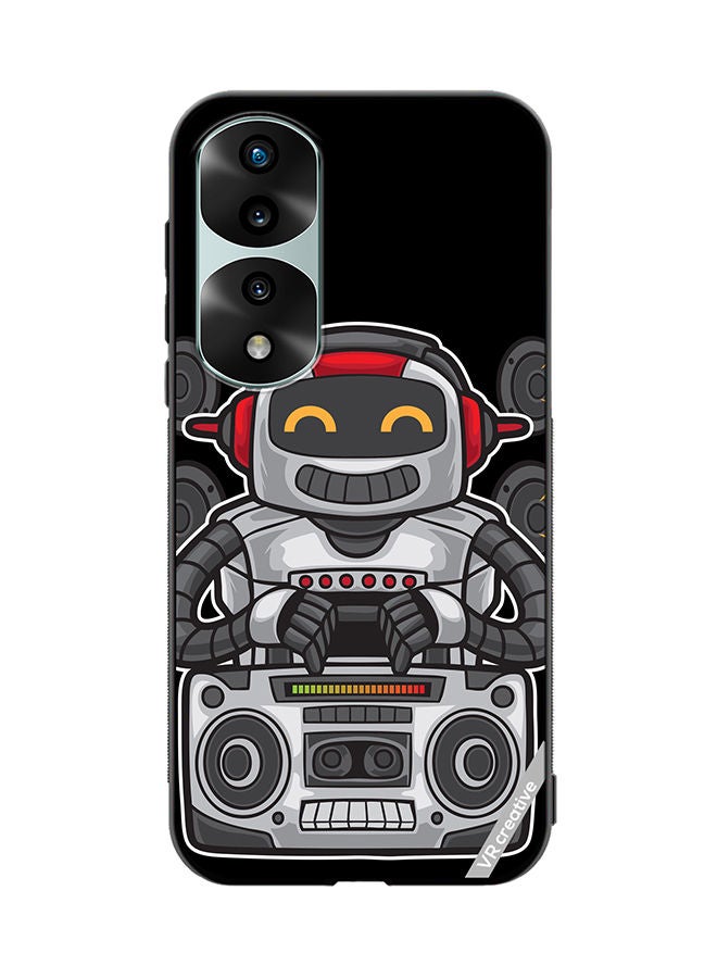 Protective Case Cover For Honor 70 Pro plus Speaker Monkey Design Multicolour