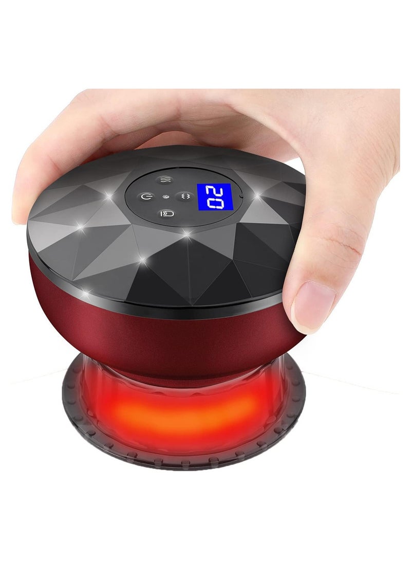 general Cupping Therapy Set, Electric Cupping Set Vacuum Cupping Massager, Intelligent Electric Cupping Therapy Set with Red Light Rechargeable Cupping Set Scraping Massage Tool - Image 1