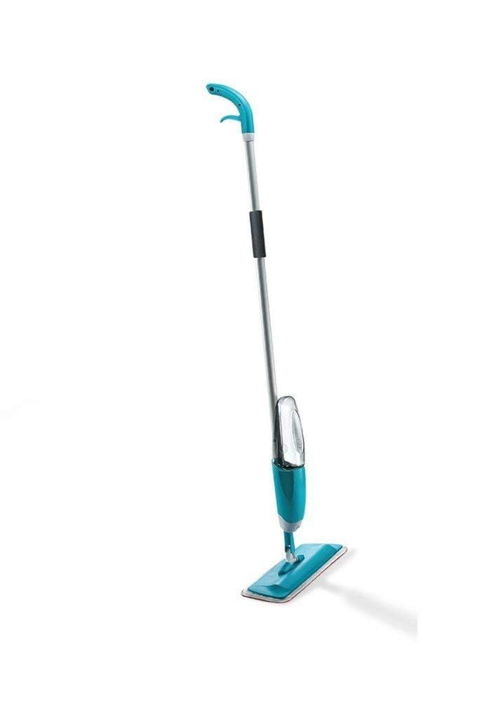 POPLEY Flat Spray Mop 2 in 1 Liquid Dispenser and Movable Handle High Absorbent Microfiber for Wet and Dry Surface Marble Flooring Tiles Cleaning - Image 1