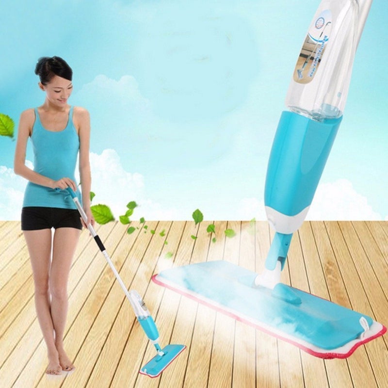 POPLEY Flat Spray Mop 2 in 1 Liquid Dispenser and Movable Handle High Absorbent Microfiber for Wet and Dry Surface Marble Flooring Tiles Cleaning - Image 5