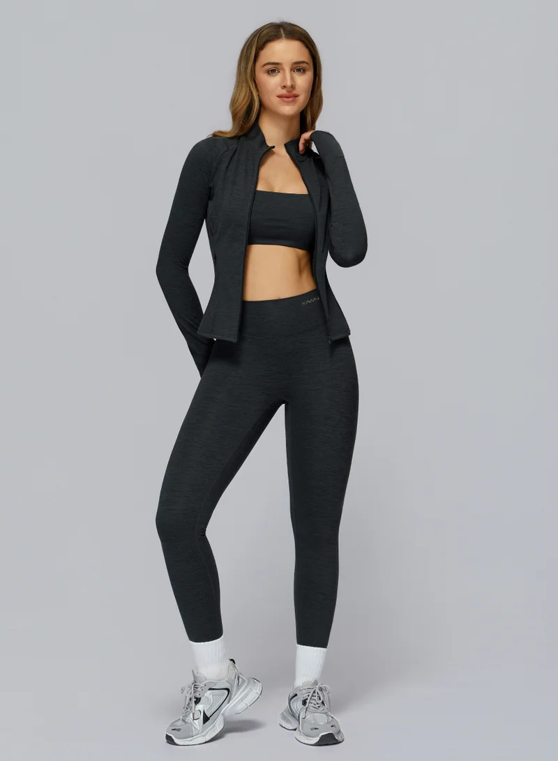 KAWN.YOGA Licorice Black High Waist Leggings for Women | Best Price UAE