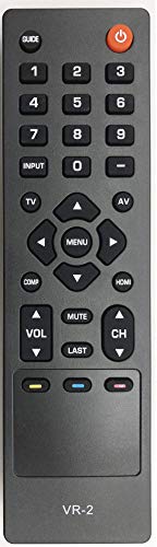 UBay New VR2 Remote Control fit for VIZIO LCD TV VP323HDTV10A VP422 VU32LHDTV10A VU37LHDTV10A VW32LHDTV20A VW32LHDTV30A VW32LHDTV40A VW37LHDTV20A VW37LHDTV30A VW37LHDTV40A VW42LFHDTV10A VECO320L - Image 1