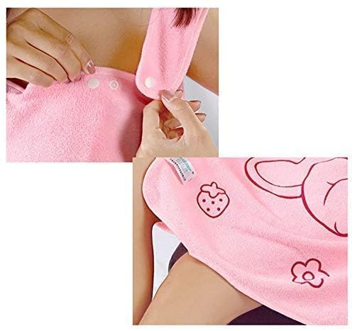 QEEIG Women Bath Towel Microfiber Wearable Magic Towel Soft Beach and Spa Bathrobe loungewear comfortable quick-drying | Set of - 01 - Image 5