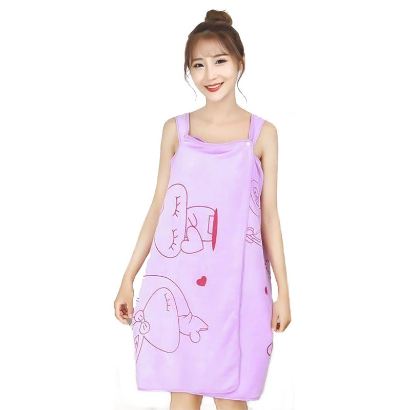 QEEIG Women Bath Towel Microfiber Wearable Magic Towel Soft Beach and Spa Bathrobe loungewear comfortable quick-drying | Set of - 01 - Image 1