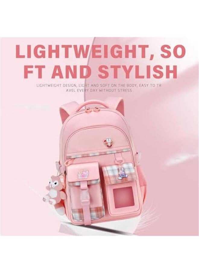 HOOKOR School bag, Cute School Backpack,school bag leisure backpack school student laptop backpack,accessories plush pendant for Teens Girls Women Studentsr School bag  - Image 2