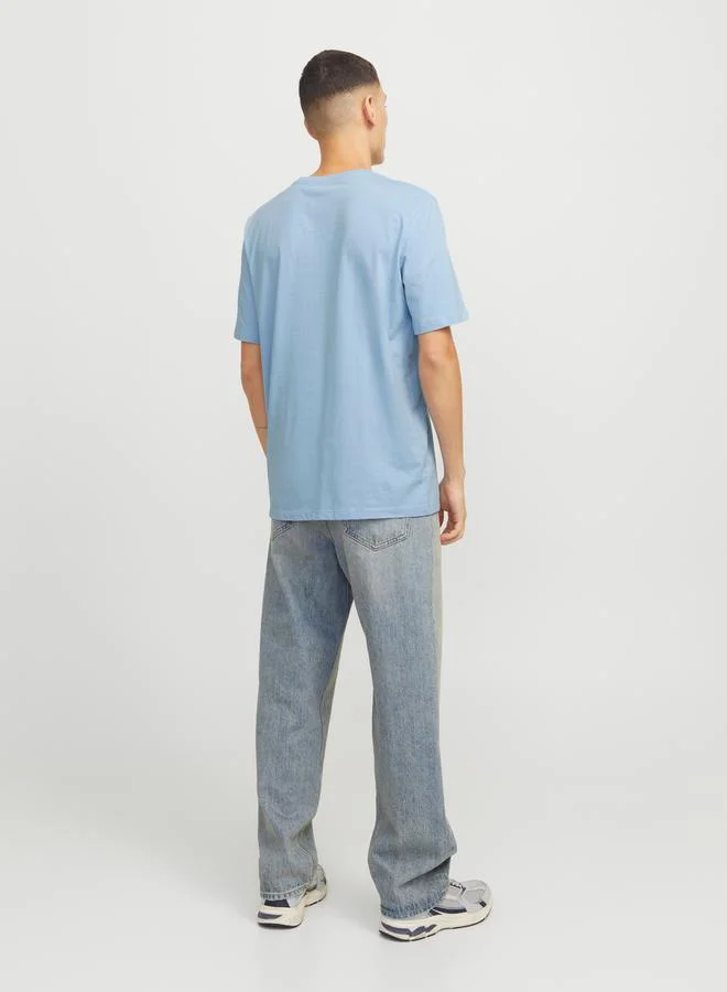 JACK & JONES Logo Print Crew Neck T-Shirt