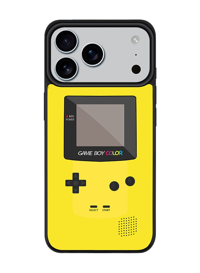 Stylizedd iPhone 17 Pro Max Case, [Compatible with MagSafe] Slim Magnetic cover Phone Case iPhone 17 Pro Max -Gameboy Color - Yellow - Image 1