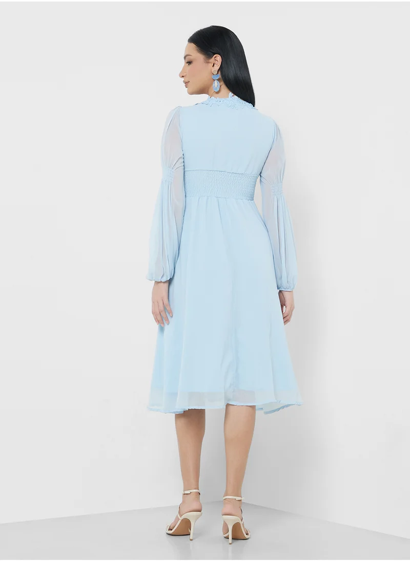 ELLA Puff Sleeve Dress