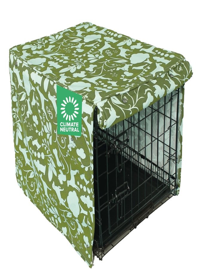 Molly Mutt Amarillo by Morning 42-inch Dog Crate Cover, Extra Large Kennel Cover Measures 42" X 28" X 31", Two Panel Doors Roll Up, Made from 100% Cotton Durable, Breathable & Pre-shrunk - Image 1