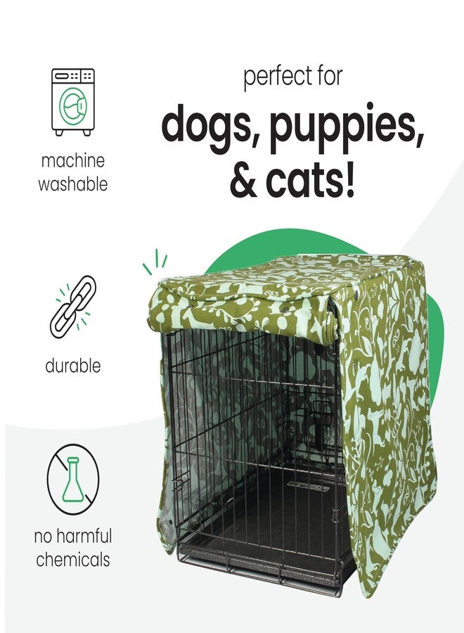 Molly Mutt Amarillo by Morning 42-inch Dog Crate Cover, Extra Large Kennel Cover Measures 42" X 28" X 31", Two Panel Doors Roll Up, Made from 100% Cotton Durable, Breathable & Pre-shrunk - Image 3