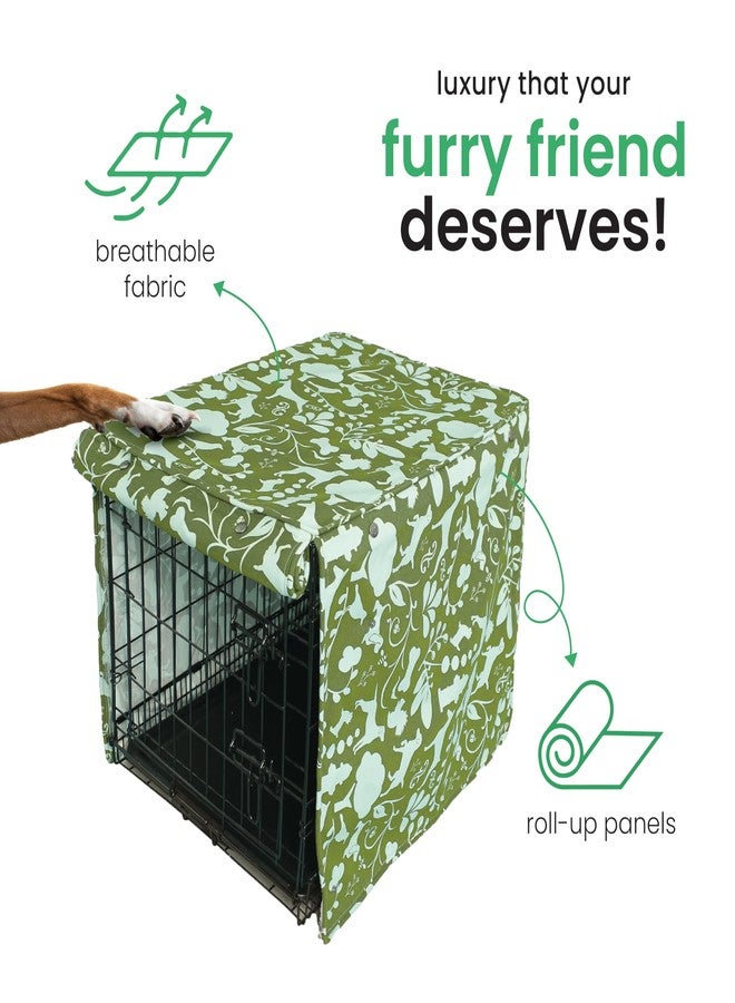 Molly Mutt Amarillo by Morning 42-inch Dog Crate Cover, Extra Large Kennel Cover Measures 42" X 28" X 31", Two Panel Doors Roll Up, Made from 100% Cotton Durable, Breathable & Pre-shrunk - Image 5