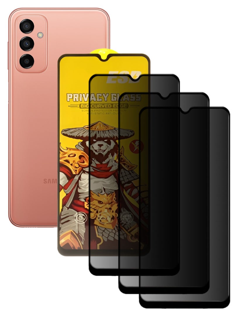 ESD 3 Pieces Tempered Dustproof Privacy Glass Screen Protector Compatible For Samsung Galaxy M23 5G - Image 1