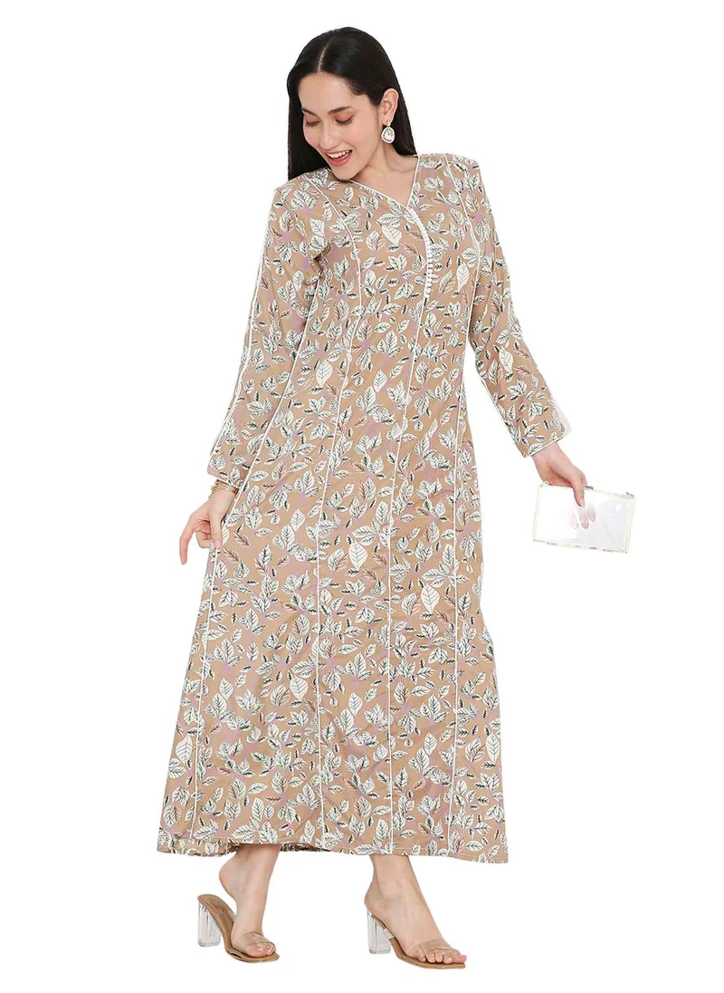 HANA & SARA MULTICOLOUR PRINTED UNIQUE STYLED ARABIC KAFTAN FARASHA JALABIYA DRESSES