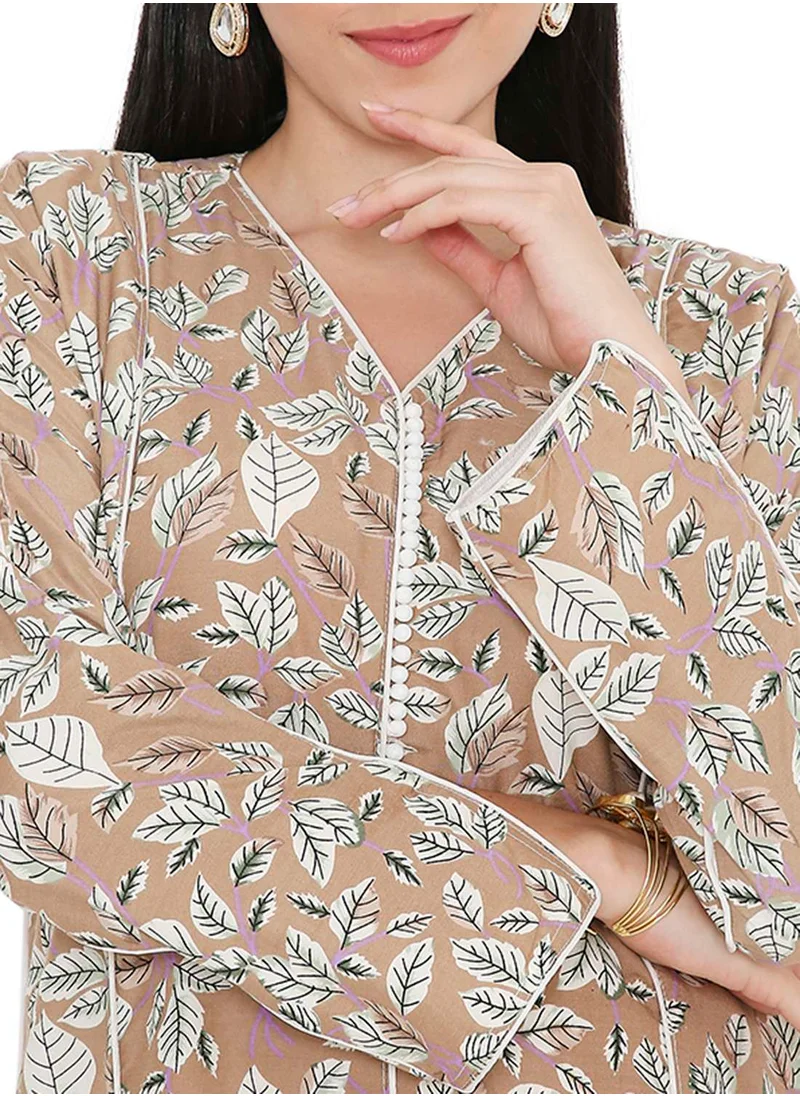 HANA & SARA MULTICOLOUR PRINTED UNIQUE STYLED ARABIC KAFTAN FARASHA JALABIYA DRESSES