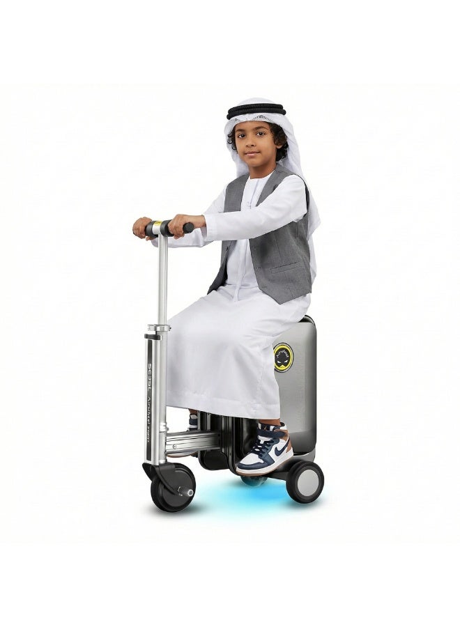 Airwheel SE3SL - Electric Luggage Scooter - Black | Smart Riding Suitcase with Removable Battery, Airwheel Luggage - Image 2