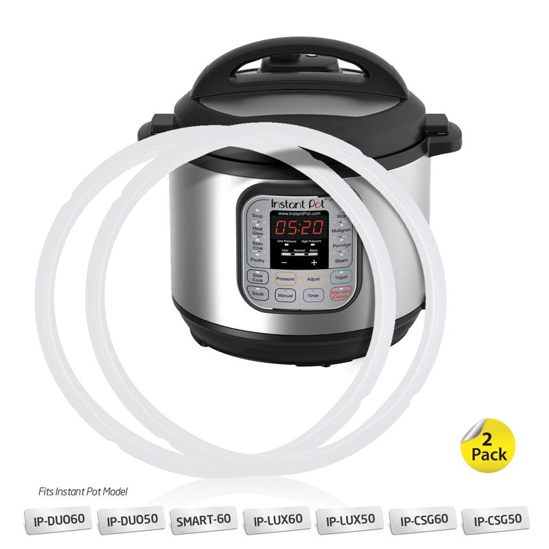 BRENSTEN Housewares Solutions Pack of 2 Silicone Sealing Rings Compatible with Instant Pot 5 & 6 Quart - Fits IP-DUO60, IP-LUX60, IP-DUO50, IP-LUX50, Smart-60, IP-CSG60 and IP-CSG50 - Image 2