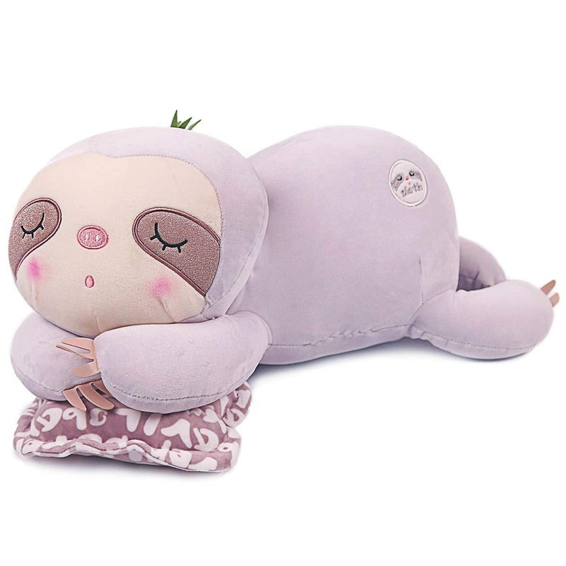 ARELUX 22in Stuffed Sloth Plush Animal PillowSoft Koala Plushie Hugging Pillow Doll Toy Accompany Plush for Friends Family BirthdaySuit for Sofa Chair Bed - Image 3