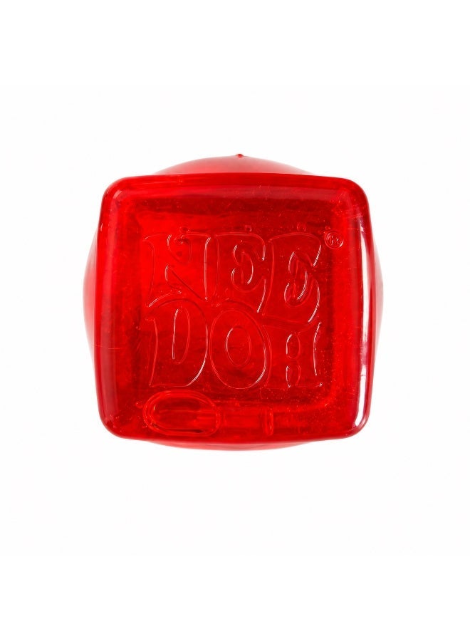 Needoh Dr. Pepper Single Piece Nice Cube Squishy Stress Relief Toy | Soft Squeeze Fidget Sensory Cube | Slow Rising Squash Toy for Kids & Adults | Anxiety Relief Desk Toy | Age 3+-Red - Image 2