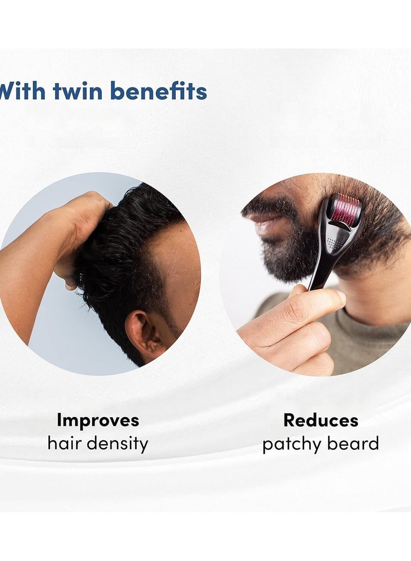 ديرما رولر أداة ديرما رولر من  تولز  مع 540 إبرة من التيتانيوم: تجديد البشرة ونمو الشعر وتقليل السيلوليت - علاج خالٍ من الألم للحصول على بشرة أكثر سمكًا ومرونة وشعر أكثر امتلاءً (عبوة من قطعة واحدة) - Image 5