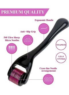 Generic Tools 0.5mm with 540 Titanium Needles : Skin Rejuvenation, Hair Growth, and Cellulite Reduction - Pain-Free Treatment for Thicker, Elastic Skin and Fuller Hair (Pack of 1)  - Image 4