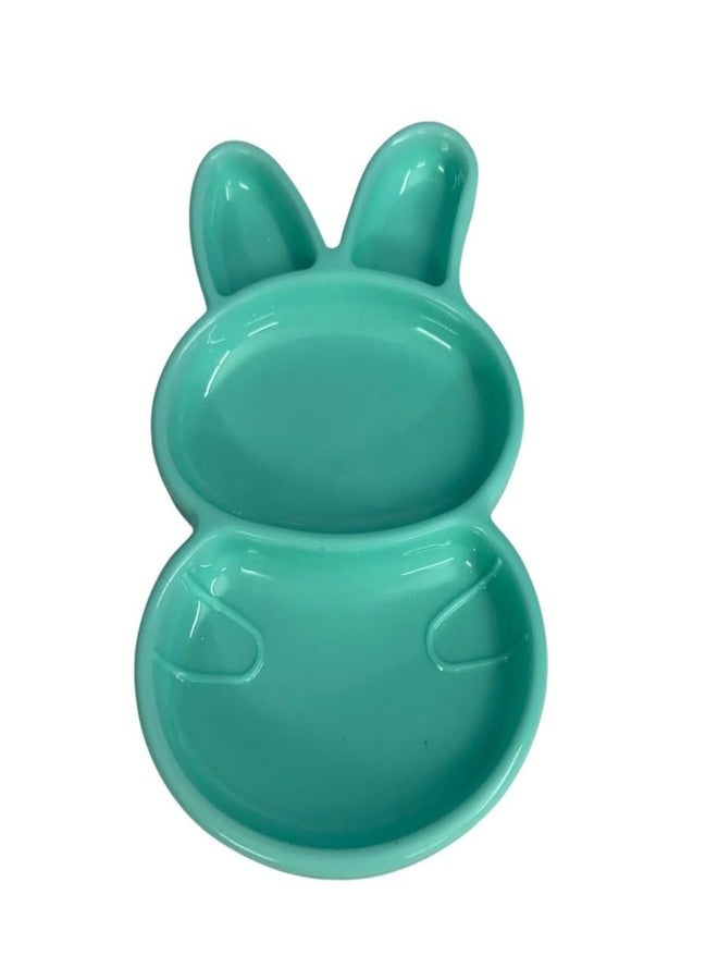 Plenteous Unbreakable Rabbit Shaped Kids Plates Set of 6 | BPA-Free Multicolor Plastic Plates for Toddlers Children | Lightweight, Durable, and Safe Snack Dinner Plates for Boys and Girls (Multicolor) - Image 1