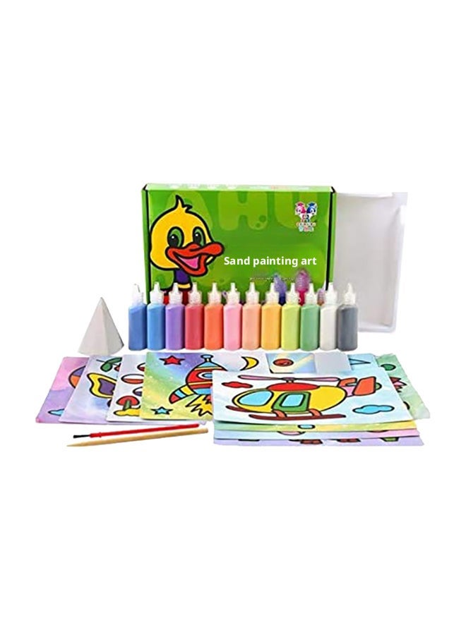 مجموعة رسم بالرمل DIY مكونة من 12 قطعة - Image 1