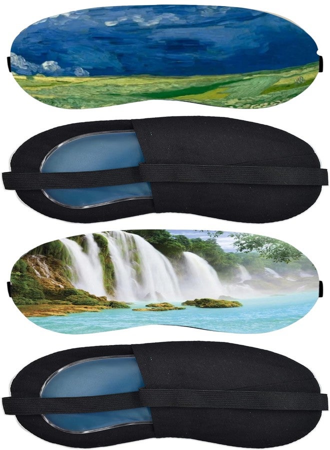 SONEEV MART Luxurious Gel Eye Mask for Soothing Relaxation and Stress Relief Reusable and Cold Therapy Ideal for Puffy Eyes, Dark Circles Headache Relief [PACK OF 2] - Image 1