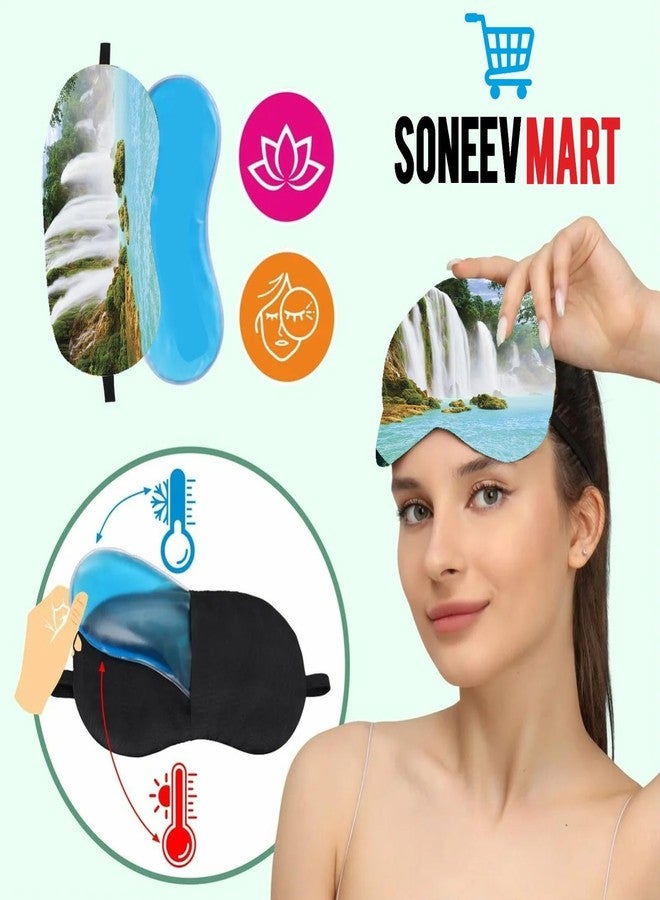 SONEEV MART Luxurious Gel Eye Mask for Soothing Relaxation and Stress Relief Reusable and Cold Therapy Ideal for Puffy Eyes, Dark Circles Headache Relief [PACK OF 2] - Image 5