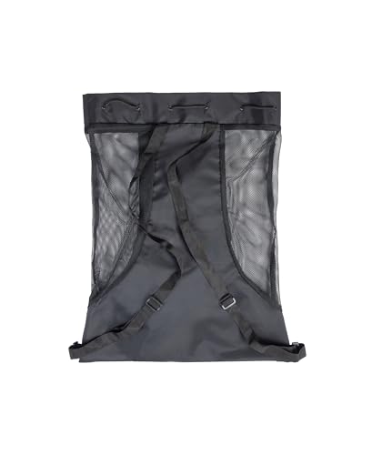 ARENA All Set Swim Sack Mesh Bag Pool Beach Gear Drawstring Satchel for Swim Accessories Quick Dry Polyester Equipment Tote for Swim Team Practice Black 40 Liters - Image 3