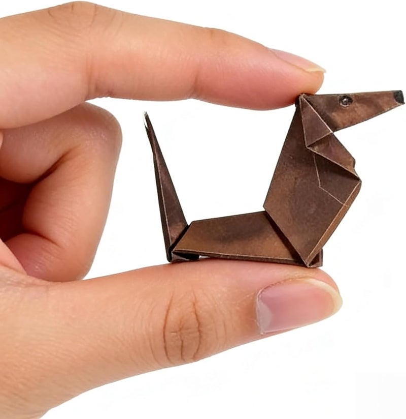 TERRIFI DIY Origami Dog Kit, 50 Sheets Paper Folding Craft Set, 20x15cm Creative Art Activity for Kids Adults, Handmade Dog Models, Fun Educational Craft Gift, Cute Desk Decoration - Image 4