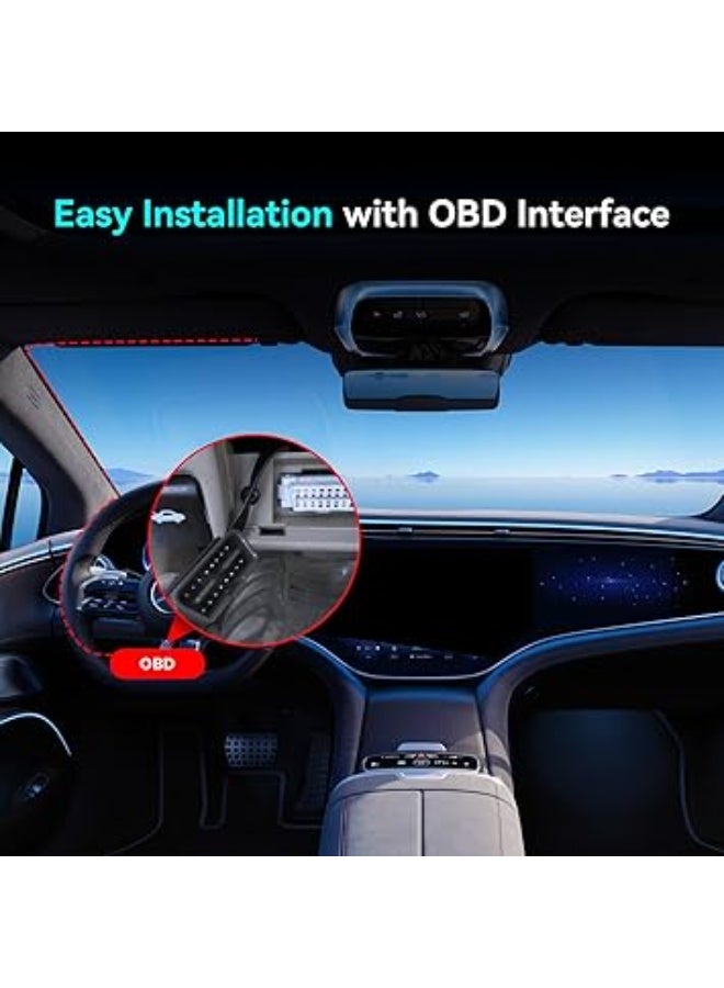 دي دي باي مجموعة أسلاك توصيل متوافقة مع Z60 وZ50Pro وZ60Pro وZ60 πLink، تتيح مراقبة السيارة على مدار 24 ساعة أثناء الوقوف، بقدرة كهربائية 12 فولت/2 امبير إلى 5 فولت/3 امبير طول 3 أمتار - Image 3