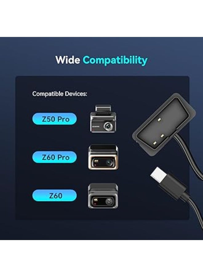 دي دي باي مجموعة أسلاك توصيل متوافقة مع Z60 وZ50Pro وZ60Pro وZ60 πLink، تتيح مراقبة السيارة على مدار 24 ساعة أثناء الوقوف، بقدرة كهربائية 12 فولت/2 امبير إلى 5 فولت/3 امبير طول 3 أمتار - Image 2