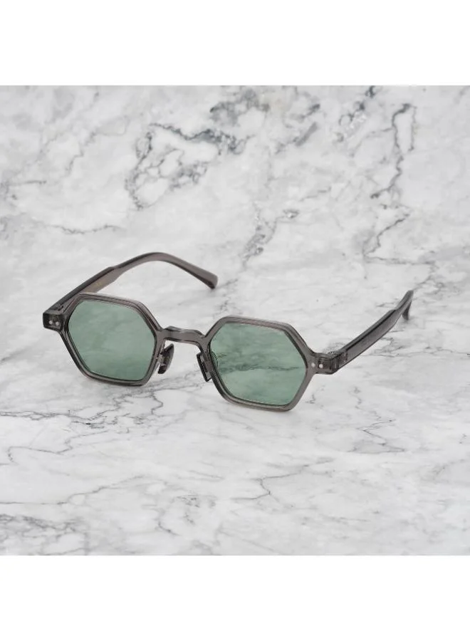  اكسبليست باوتس نظارات شمسية أنيقة للجنسين من ليون جراي-لايت جرين من إكسبليست بووتس